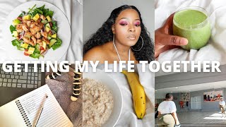 VLOG: FIXING MY LIFE | back at gym, meal prepping , mini makeup haul, doing my hair & MORE