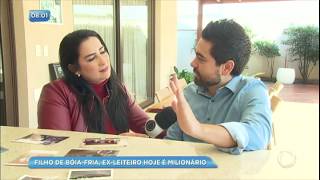 Fabíola Gadelha conhece ex-leiteiro que fatura R$ 100 milhões por ano