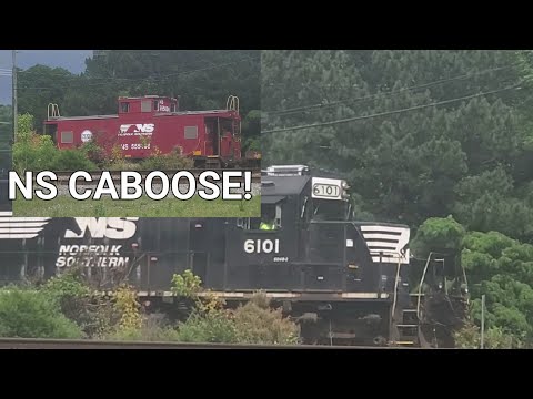 NS 6101 leads NS NV03 back into Portlock Yard