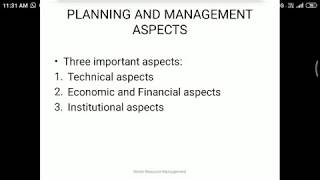 Water Resource Management | Module 2 - Water Resources Planning and Management