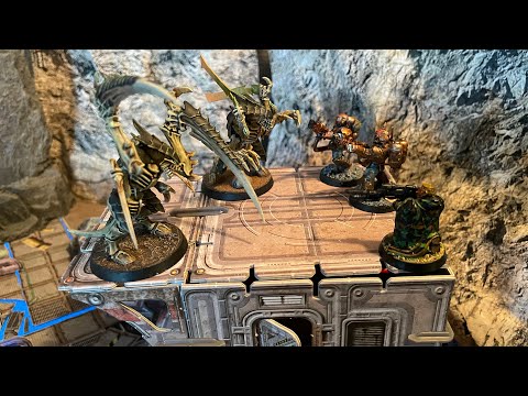 Grimdark Future: Firefight Battle Report (Alien Hives Vs Human Defence Force 250 points) S1E16