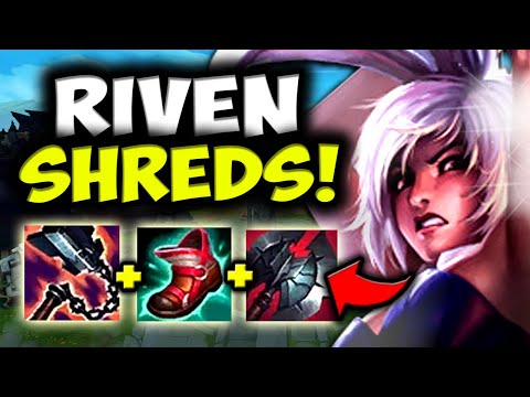 RIVEN CAN 100% SHRED TANKS WITH THIS BUILD! (INSANE) - S11 RIVEN GAMEPLAY! (Season 11 Riven Guide)