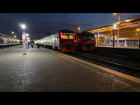 Вид из окна поезда по маршруту: Казань - Нижний Новгород. объединенное видео в новом формате!