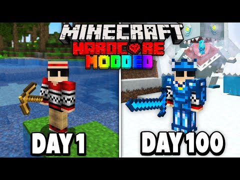 Unbearable Suffering: I Survived 100 Days in Insane Minecraft Mod!