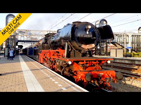 🇩🇪 Cab Ride 1952: Riding this German beast at 100km/h over main line: Utrecht - Rotterdam SSN 7/5/22