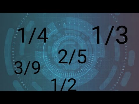 الارقام الكسرية في اللغة الانجليزية