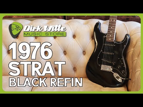 Fender 1976 Stratocaster Black Refin OHSC image 11