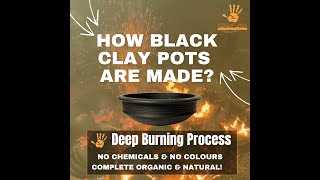 Ecocraft India | How Black Clay Pots Are Made | Deep Burning Process | No Chemical | No Colour Added