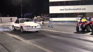 Turbo 4 Cylinder Mustang runs 10.76 at Tulsa Raceway Park