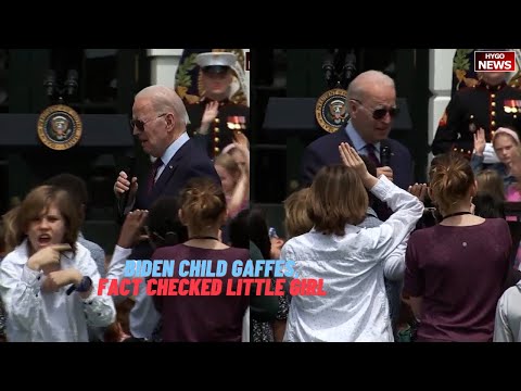Biden in a “Take Your Child to Work Day” gaffes, Gets Fact Checked By Little Girl