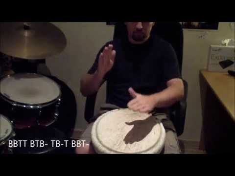 Djembe patterns for beginners -  Pattern 13
