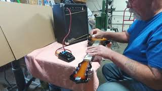 Video thumbnail for Gorilla GB-30 Bass Amplifier & Recording King Lap Steel by rzsdad1