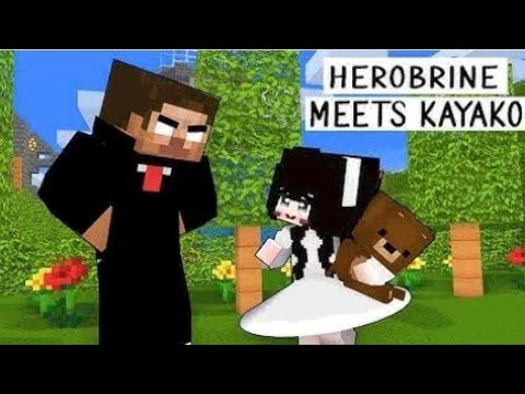Part 1 | Herobrine meets cute Kayako in monster school