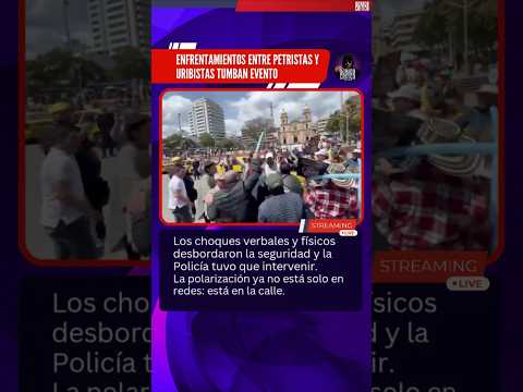 Un acto político en Duitama, Boyacá, tuvo que ser cancelado tras enfrentamientos entre petristas