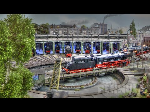 Modelleisenbahn H0 Märklin Virgental: Eine der echten Modellbahn Traumanlagen mit vielen Dampfloks