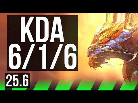 KHA'ZIX vs VI (JGL) | 6/1/6 | EUW Diamond | 25.6