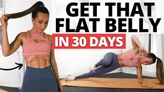 ABS WORKOUT TO GET THAT FLAT BELLY In 30 days! | Intense & Sweaty | 10 Min | Daniela Suarez
