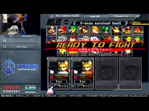 GHQ Weekly [3/6/16] - Pleasantries (Samus) vs. ME | Goldman Snacks (Fox, Sheik) - Loser's R3