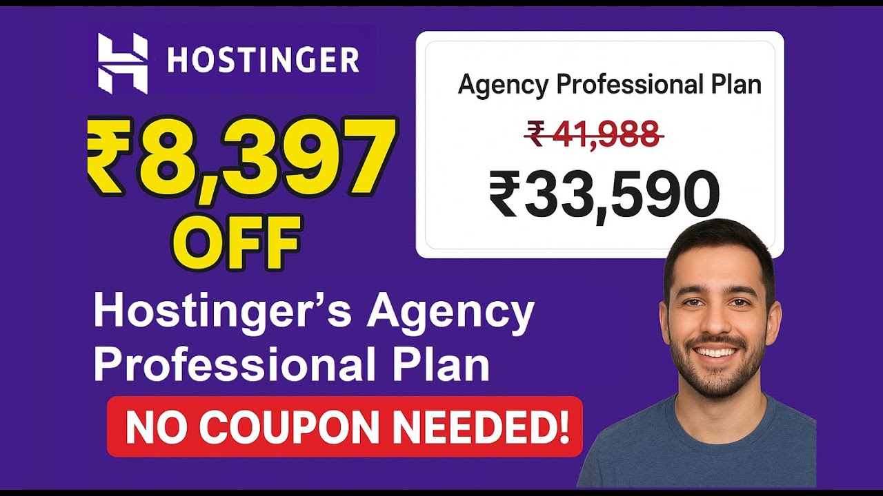 Hostinger Agency Professional Coupon Code - Save ₹8,397
