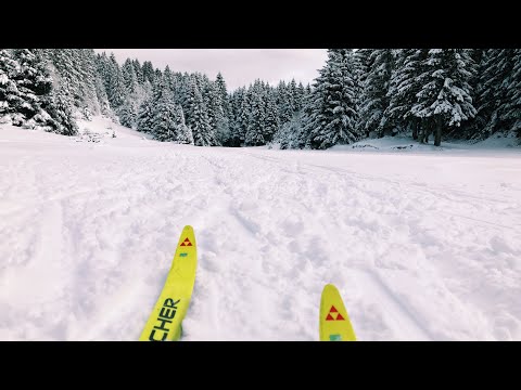 Cross-country skiing in winter wonderland Zagmajna,Mrkopalj