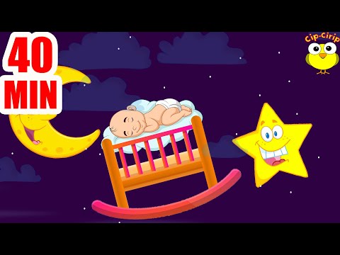 Luna si stelele il leagana pe bebe... -  Cantece pentru copii (desene animate) | Cip-Cirip