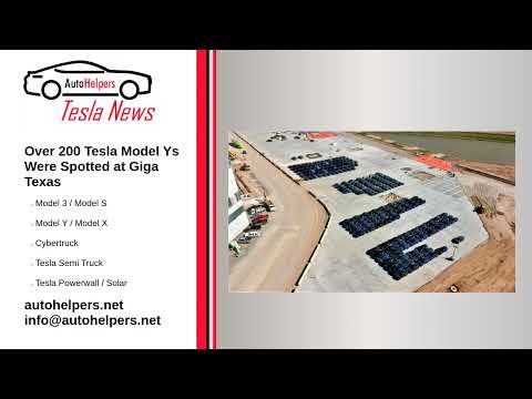 Over 200 Tesla Model Ys Were Spotted at Giga Texas