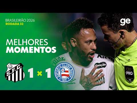 Gols e melhores lances de Santos x Bahia