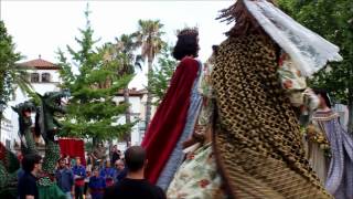 preview picture of video 'Drac i Gegants de Ribes - Inauguració Barraques (Sant Pere 2012)'