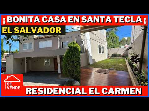 BONITA CASA EN VENTA EN SANTA TECLA LA LIBERTAD EL SALVADOR