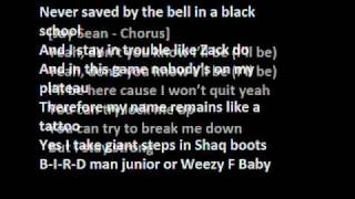 That aint me - Lil Wayne ft Jay Sean With Lyrics on screen