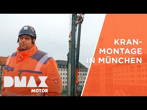 Montage eines 75 Meter Krans in der Münchner Altstadt | Helden der Baustelle | DMAX Motor