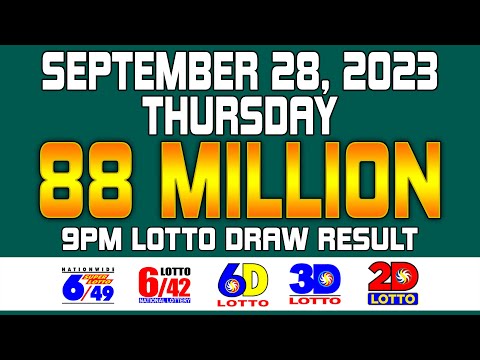 9PM Draw Lotto Result Today September 28, 2023 [Complete Result]