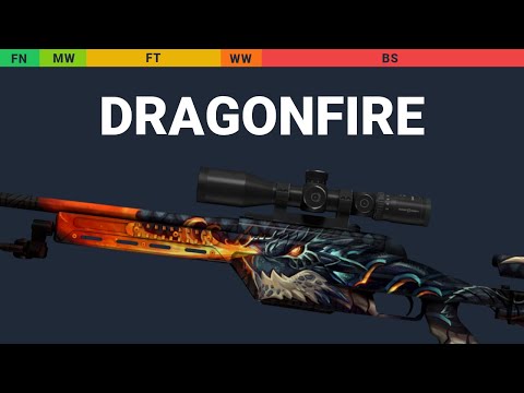 SSG 08 Dragonfire - Skin Float And Wear Preview