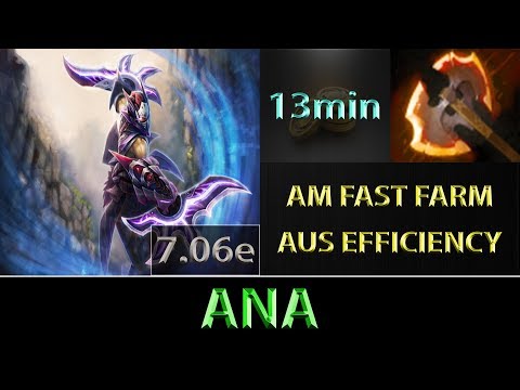 ana [Anti-Mage] Fast Farm ► Australian Efficiency ► Dota 2 7.06e