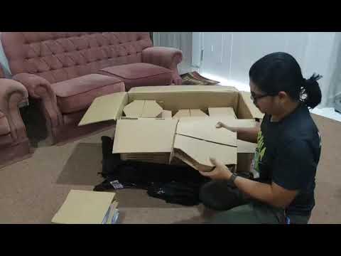 time-lapse unboxing / installation.e-drum roland td-1dmk + alpha drumworks pedal / stool.