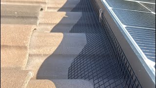 How to install birdproofing mesh for S-Tile Roof ?