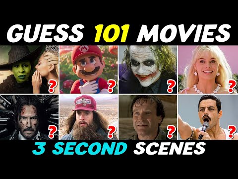 Guess 101 Movies from 3-second Scene 🎬🍿