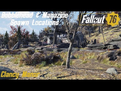 Fallout 76 Bobblehead & Magazine Spawn Locations - Clancy Manor