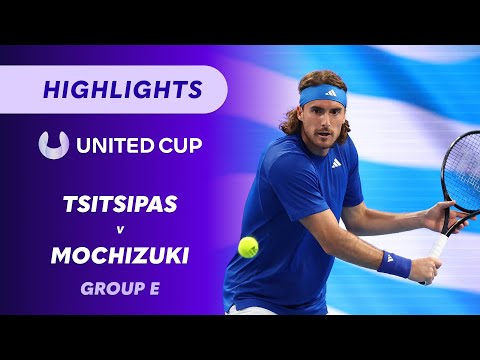 Stefanos Tsitsipas v Shintaro Mochizuki - United Cup Highlights | Wide World of Sports