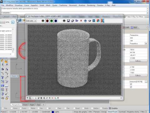 Corso V-Ray per Rhinoceros Livello base: Gestione del canale Diffuso (Layer Diffuse)