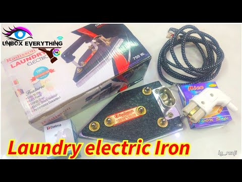 Black Heavy-Duty Laundry Electric Iron
