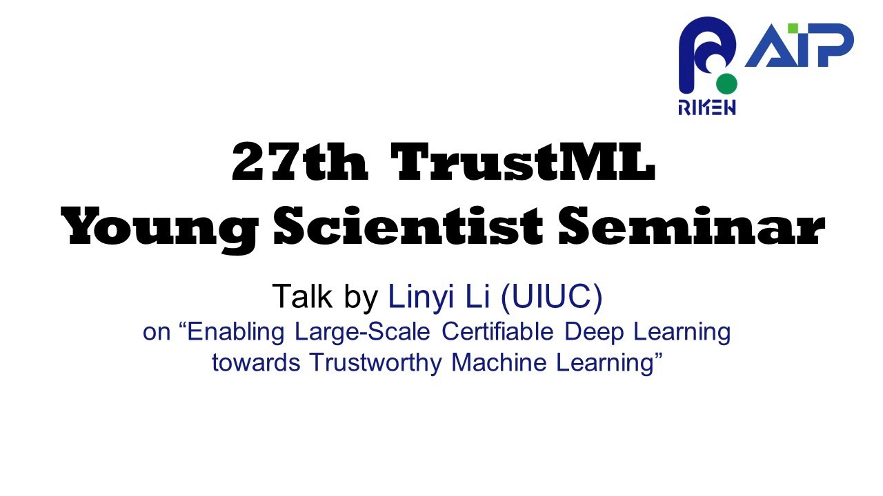 TrustML Young Scientist Seminar #27 20220824 サムネイル