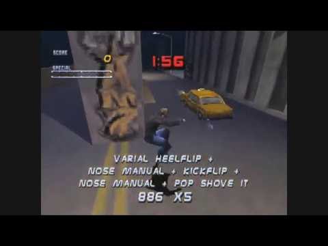Tony Hawk's Pro Skater 2 Ps1/Pc New York 100% Walkthrough HD
