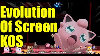 Evolution of Screen KOs in Super Smash Bros Series (The Original 12 Characters & Melee)