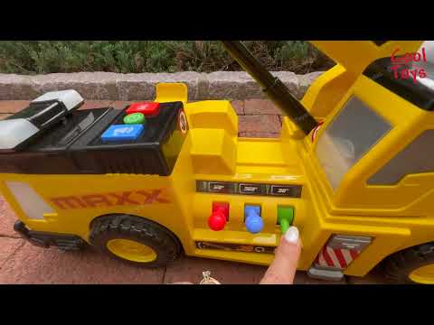 #AD ASMR Maxx Action 27'' 3-N-1 Crane Truck Construction