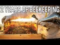 2 Years Of Beekeeping Honey Production Queen Breeding Splitting Honeybee Colonies And Stings