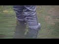 TEASER FLOODING MY HUNTER FULBROOKE HIGH HEEL WELLIES IN THE BROOK