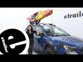 Etrailer Test Fitting The Kuat Class 4 V2 Kayak Roof Rack 2024 Subaru Outback Wagon