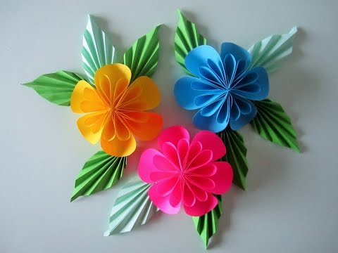 Blumen aus Papier/Notizzettel. DIY