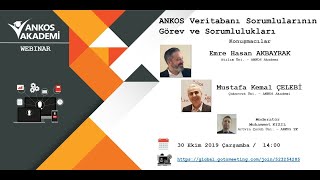 ANKOS Akademi: ANKOS veritabanı sorumlularının görev ve sorumlulukları